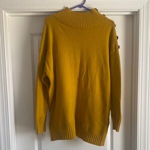 Anthropologie Very oversized 

P2P- 26 inches 
Length- 30 inches 
Fits like a 2X